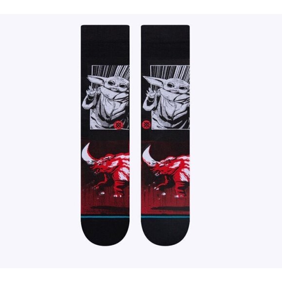 STAR WARS X STANCE MEN'S MANGA CREW SOCKS YODA SZ LARGE 9-13 - Picture 3 of 8